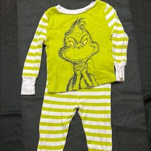 Kids Grinch Pajamas - Green and White